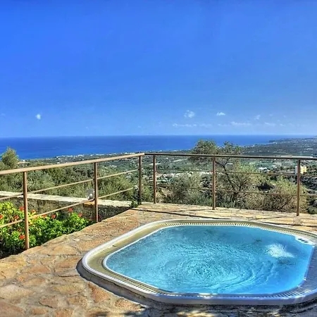 Vila With 2 Bedrooms In With Wonderful Sea View Private Pool Enclosed Garden 4 Km From The Beach Rethymno